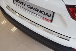 Rear Bumper Protector Nissan Qashqai J Stainless Steel High Gloss