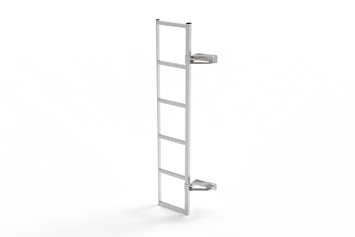 Door ladder suitable for MAN TGE 2017-present 180° rear doors stainless steel