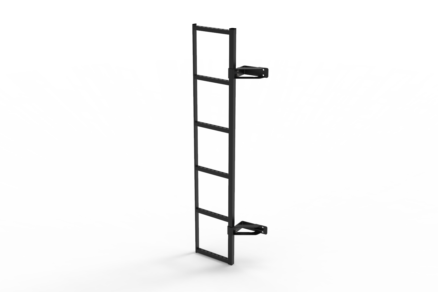 Door ladder suitable for MAN TGE 2017-present 180° rear doors stainless steel black