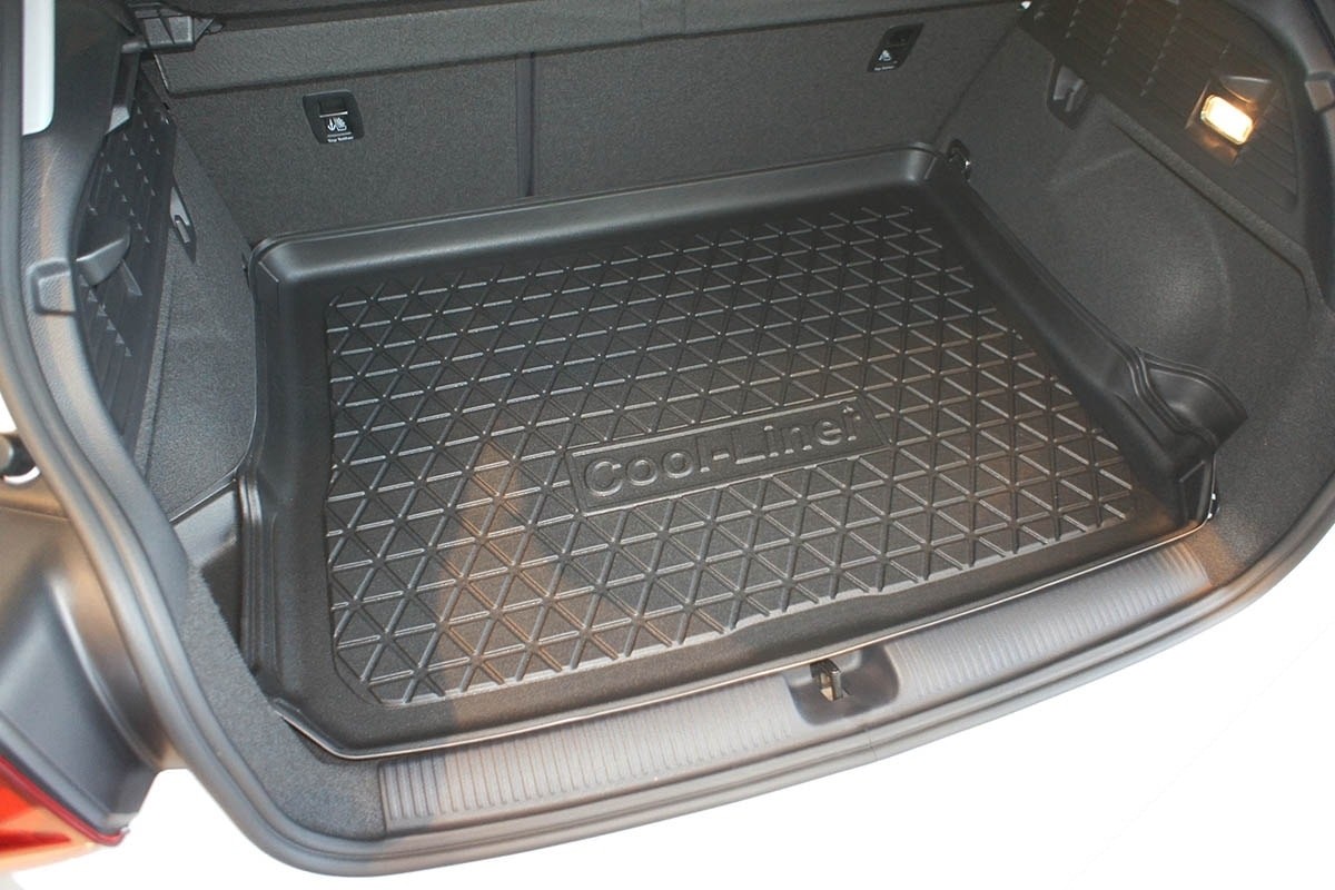 Boot mat suitable for Kia Stinger (CK) 2017-present 4-door saloon Cool Liner anti slip PE/TPE rubber
