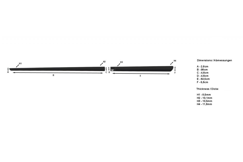 Türschutzleisten Seitenschutzleisten für Fiat Linea Türleiste Schwarz
