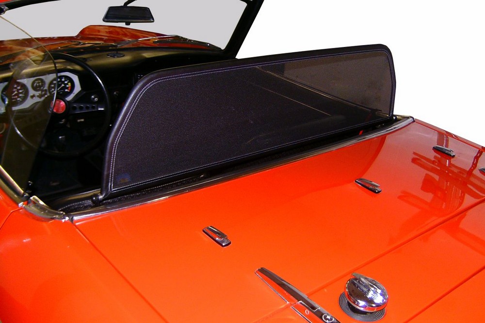 FIA1850CD Cabriolet wind deflector Fiat 850 Spider 1964-1973 Black (3)