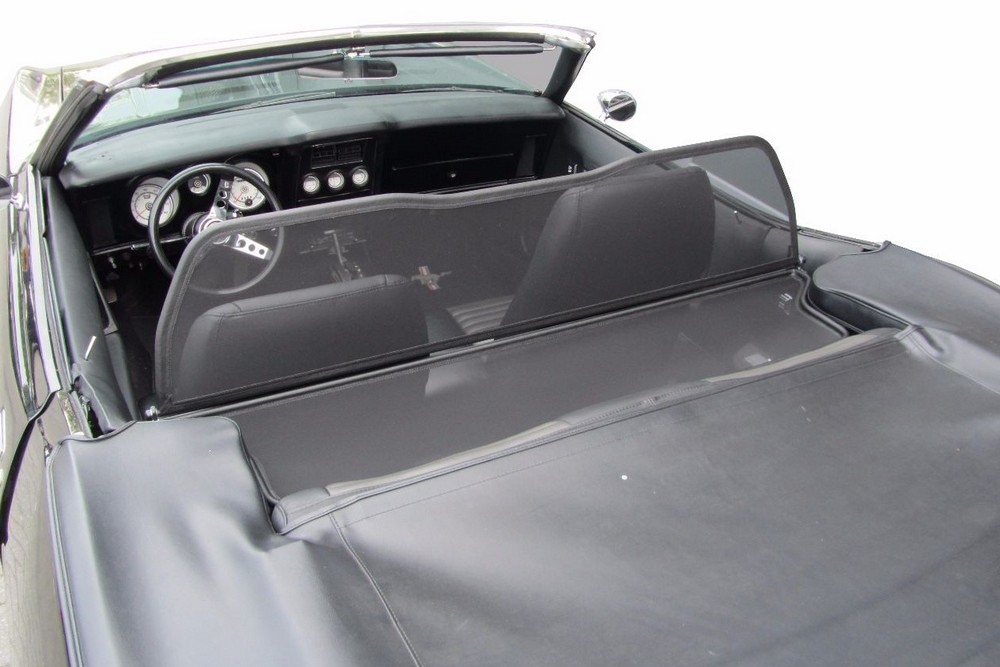 FOR1MUSTCD Cabriolet wind deflector Ford Mustang I 1971-1973 Black (13)