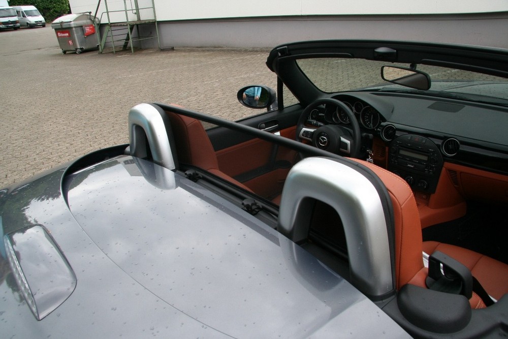 Filet coupe-vent convient à Mazda MX-5 (NC) 2005-2014 Noir