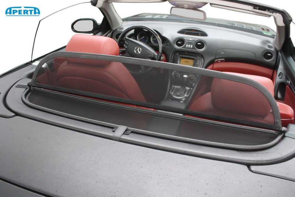 MB15SLCD Cabriolet wind deflector Mercedes-Benz SL (R230) 2001-1011 Black (2)