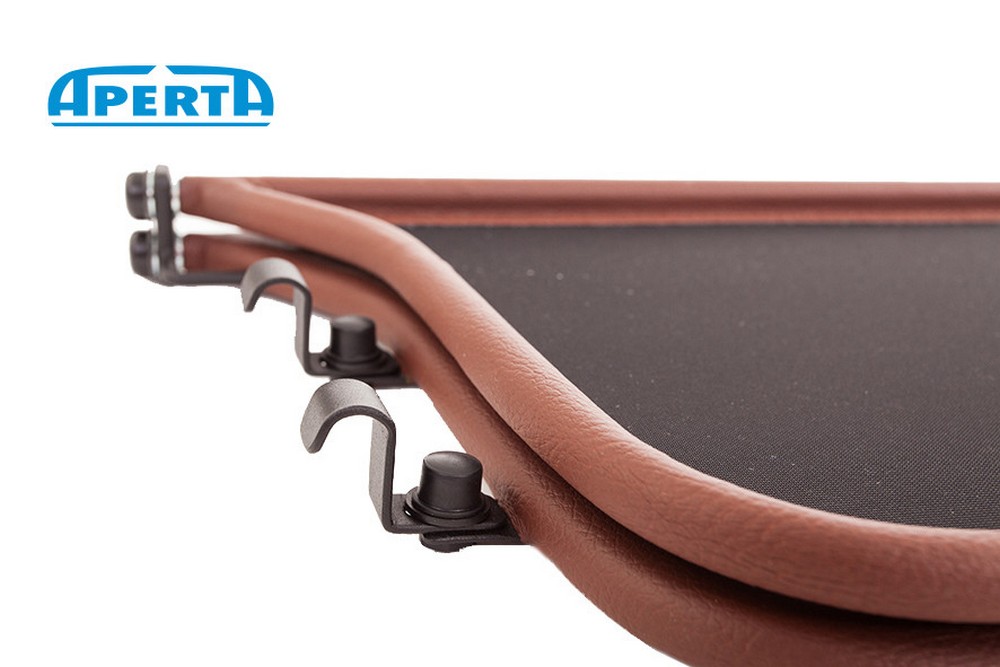 MB23SLCD Cabriolet wind deflector Mercedes-Benz SL (W113) 1963-1971 Brown (2)