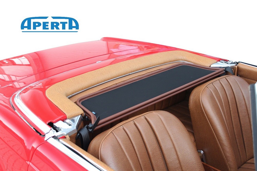 MB23SLCD Cabriolet wind deflector Mercedes-Benz SL (W113) 1963-1971 Brown (3)