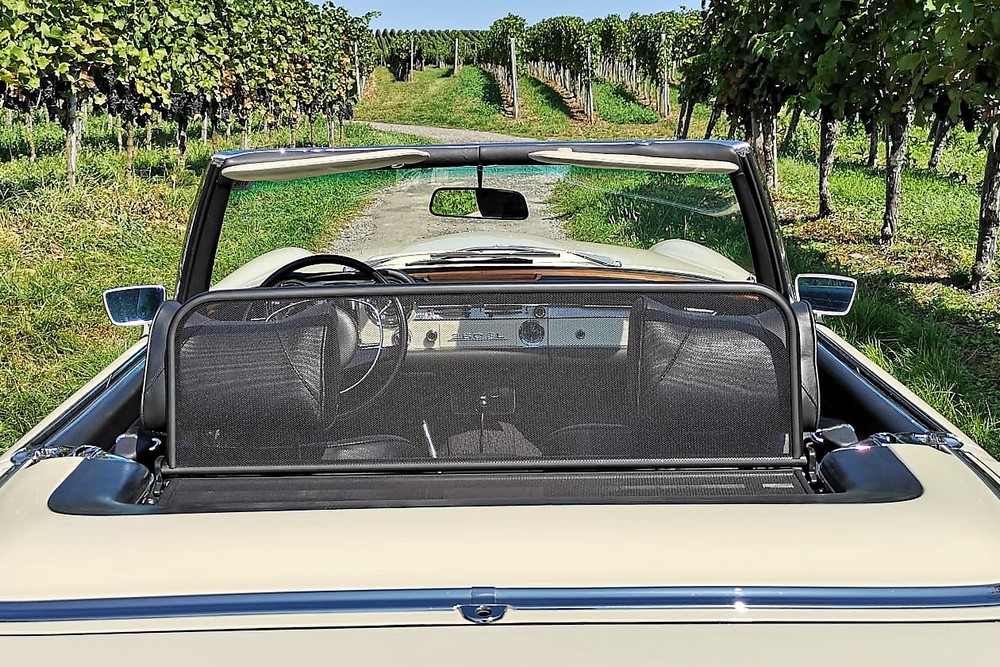 MB25SLCD Cabriolet wind deflector Mercedes-Benz SL (W113) 1963-1971 Black (2)