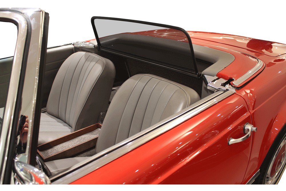 MB27SLCD Cabriolet wind deflector Mercedes-Benz SL (W113) 1963-1971 Black (12)