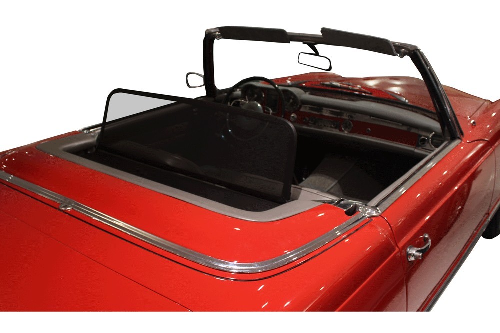 MB27SLCD Cabriolet wind deflector Mercedes-Benz SL (W113) 1963-1971 Black (13)