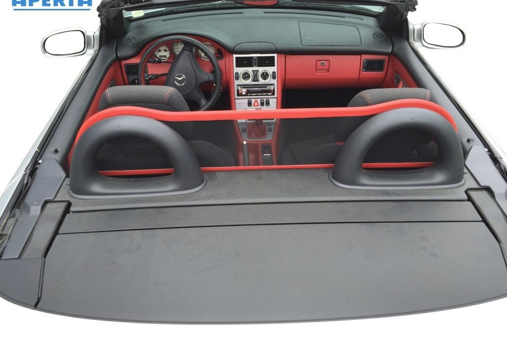 MB29SLCD Cabriolet wind deflector Mercedes-Benz SLK (R170) 1996-2004 Red (7)