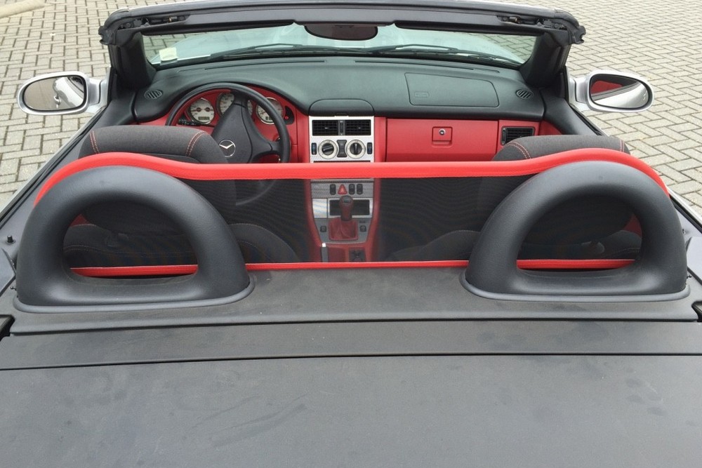 MB29SLCD Cabriolet wind deflector Mercedes-Benz SLK (R170) 1996-2004 Red (9)