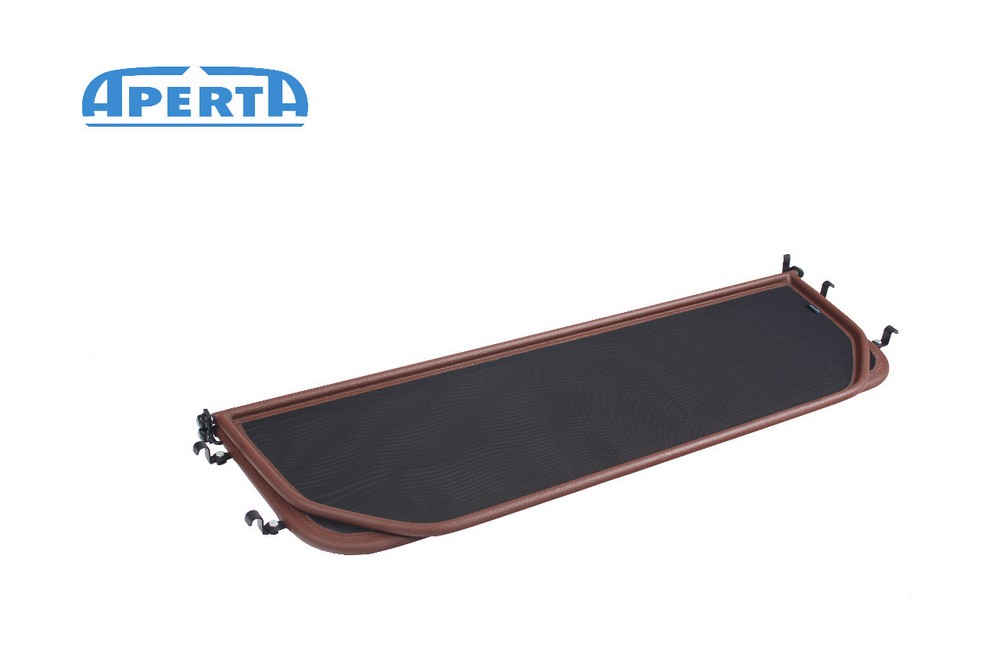 MB5SLCD Cabriolet wind deflector Mercedes-Benz SL (R107) 1971-1989 Tobacco brown (8)