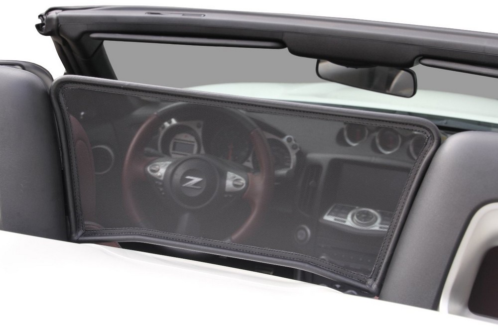 NIS1370CD Cabriolet wind deflector Nissan 370Z Roadster (Z34) 2009-present Black (2)