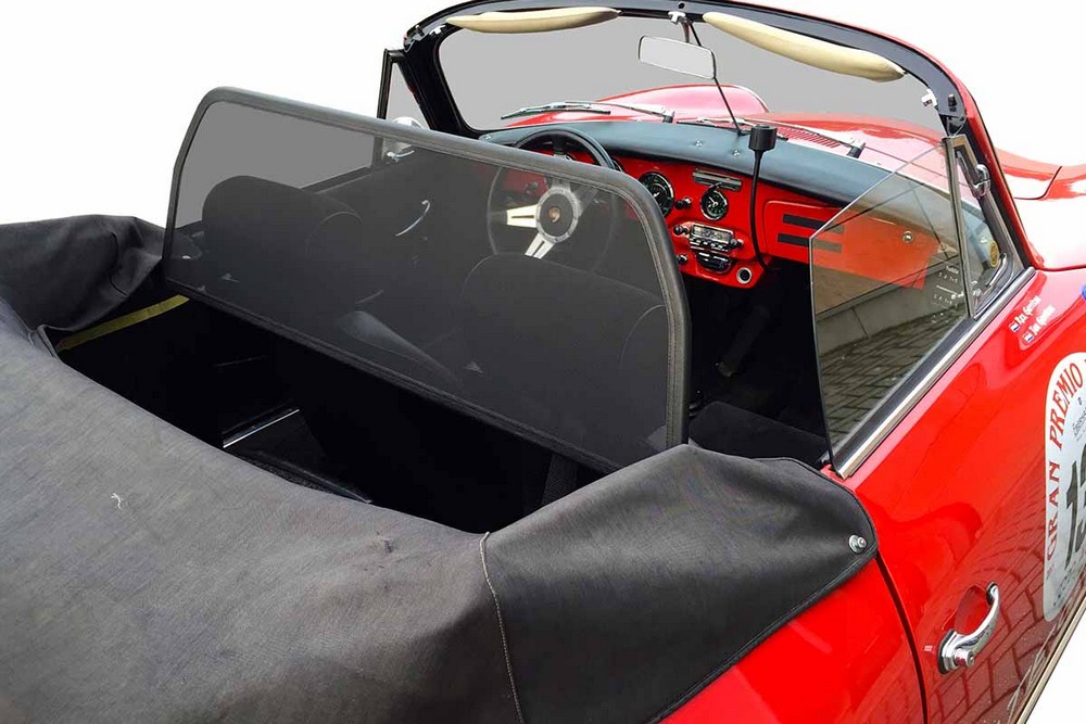 POR1356CD Cabriolet wind deflector Porsche 356 Speedster 1950-1965 Black (5)