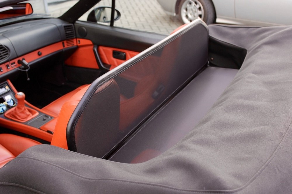 POR4044CD Cabriolet wind deflector Porsche 968 Cabriolet 1991-1995 Black (10)