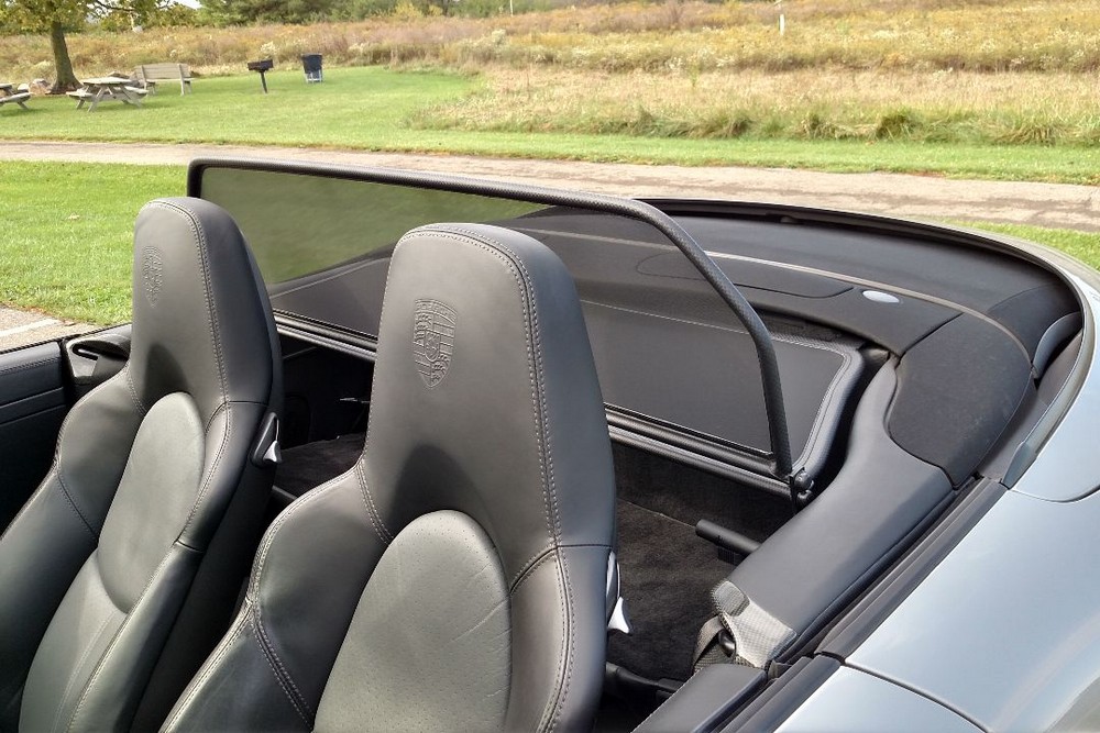 POR891CD Cabriolet wind deflector Porsche 911 Cabriolet (996) 1997-2006 Carbon look (4)