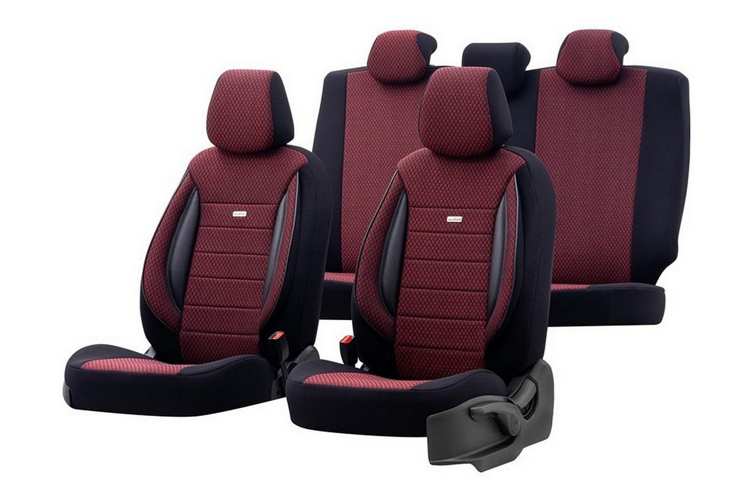 Seat covers universal SelectedFit Sports black - red