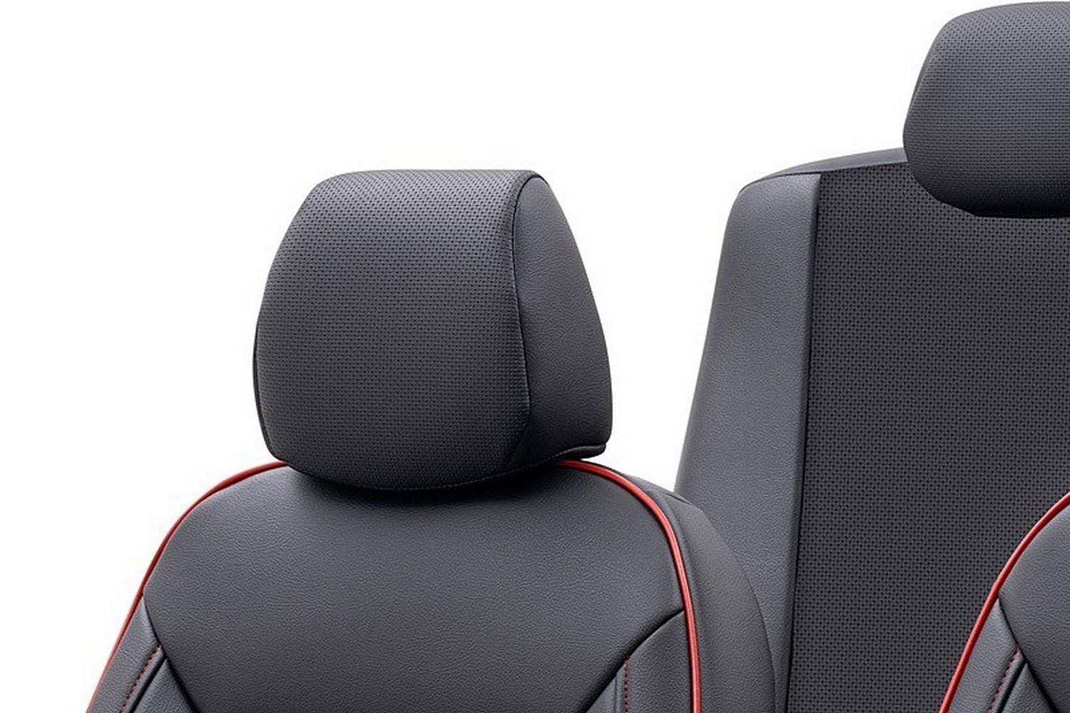 Buy Car Seat Covers 5 Seats Full Set Universal Fit (Black-Red) Online at  desertcartSeychelles