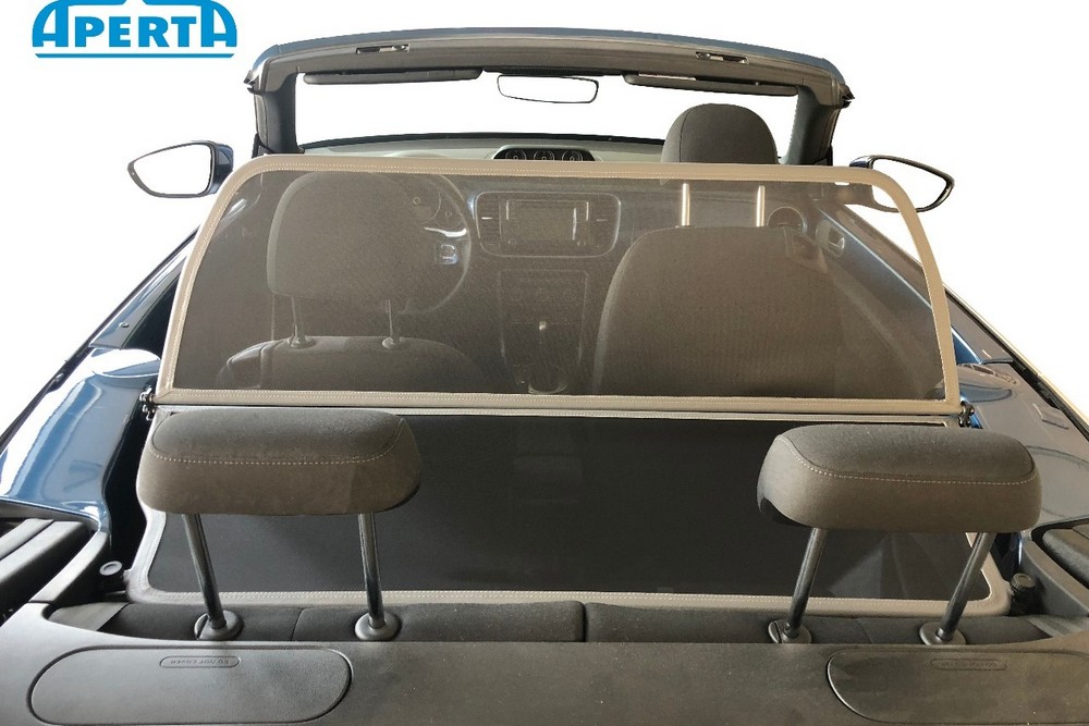 VW7BECD Cabriolet wind deflector Volkswagen Beetle (A5) 2011-present Grey (3)