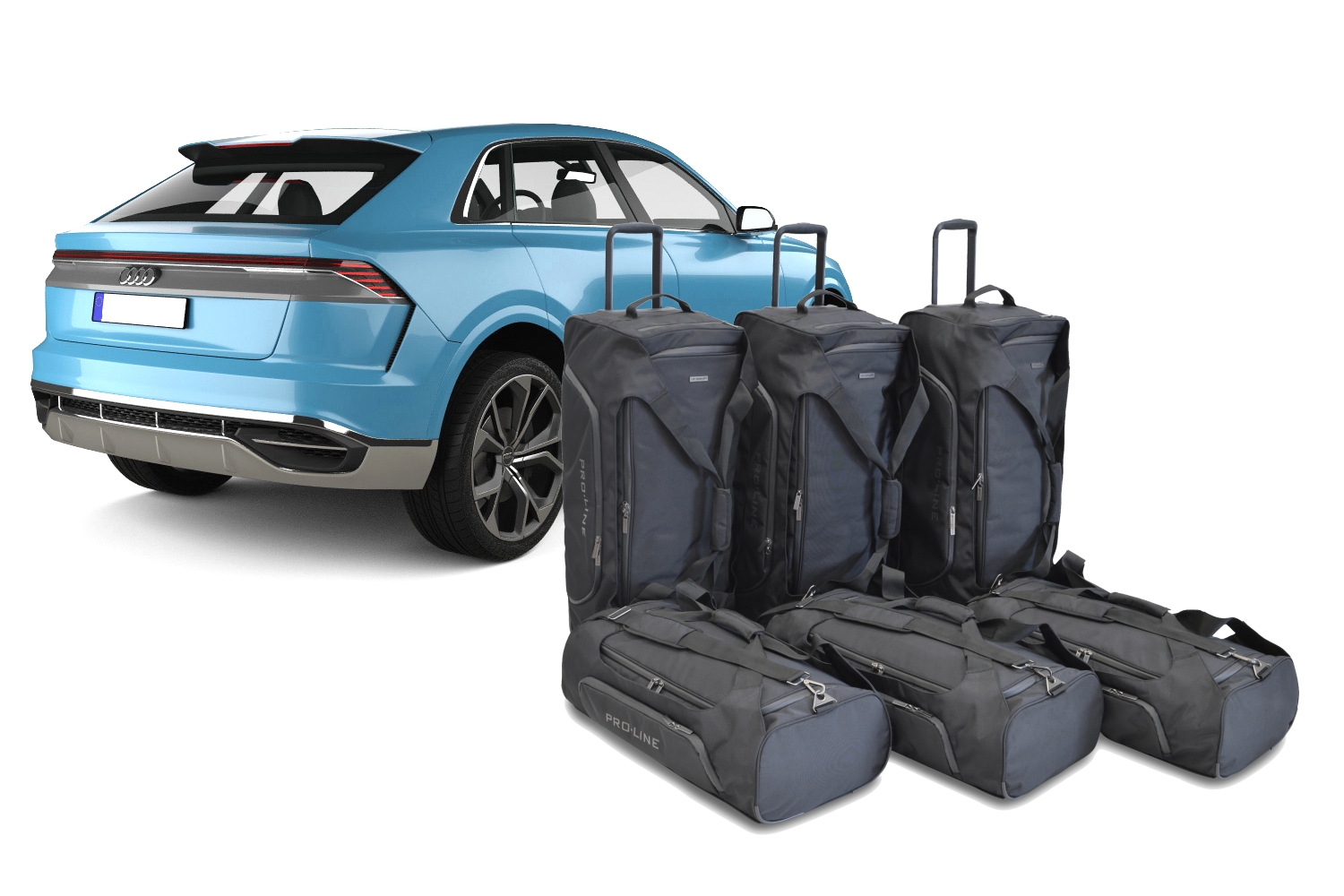 Set de sacs de voyage Audi Q8 (4M) 2018-présent 5 portes bicorps Pro.Line