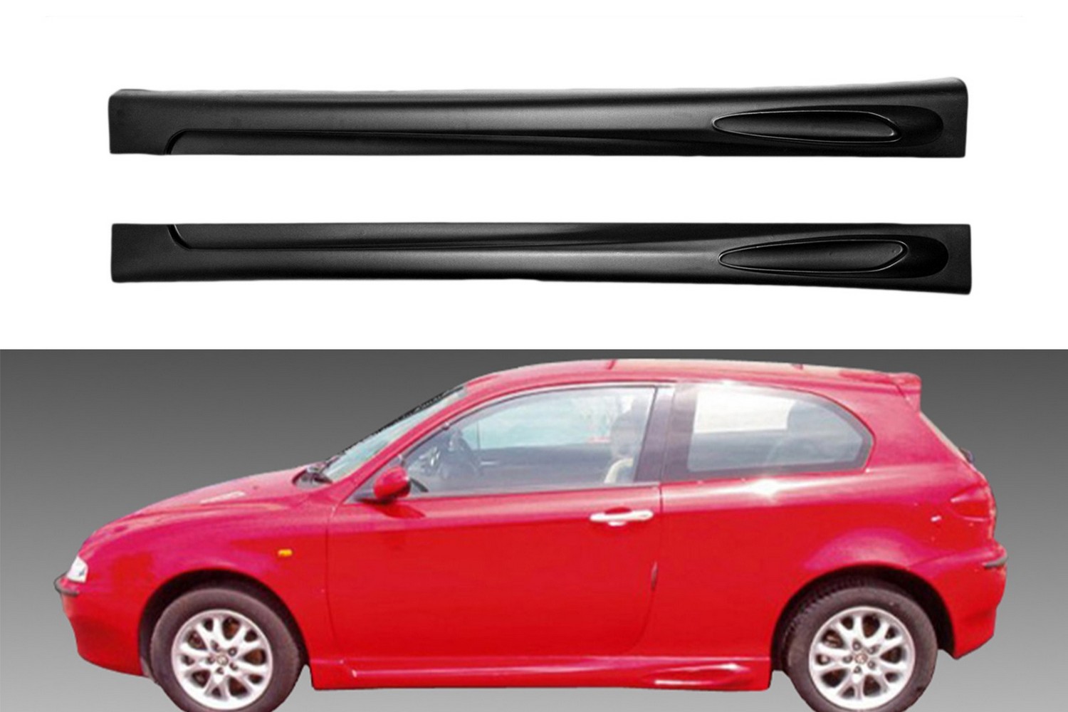 Sideskirts geschikt voor Alfa Romeo 147 2000-2010 5-deurs hatchback ABS