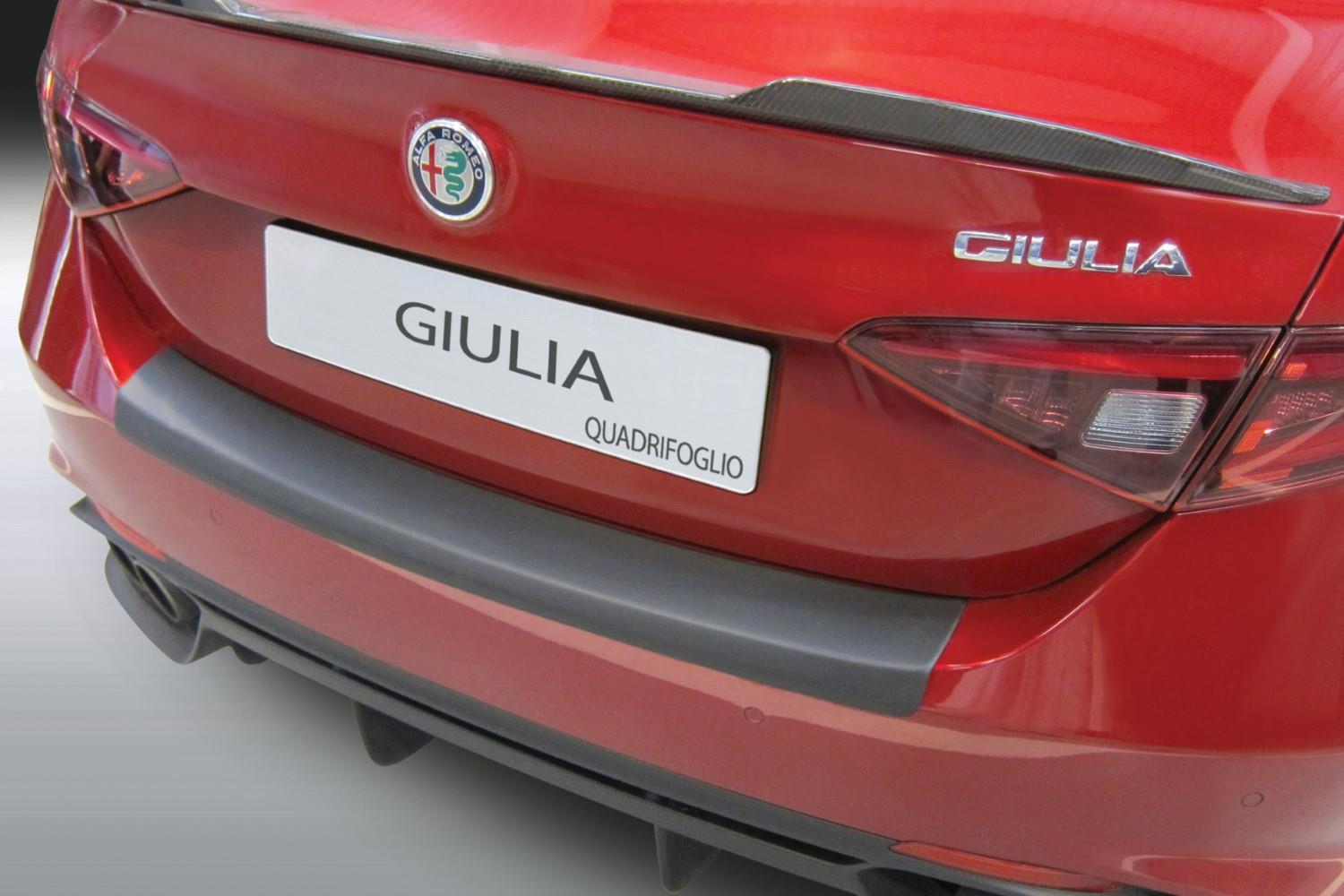 Bumperbeschermer geschikt voor Alfa Romeo Giulia Quadrifoglio (952) 2016-heden 4-deurs sedan ABS - matzwart