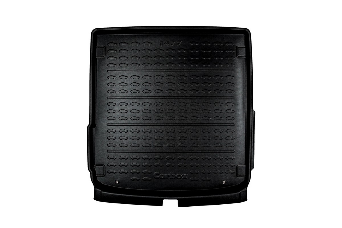 Boot mat suitable for Audi A4 Avant (B9) 2015-present wagon Carbox Form PE rubber - black