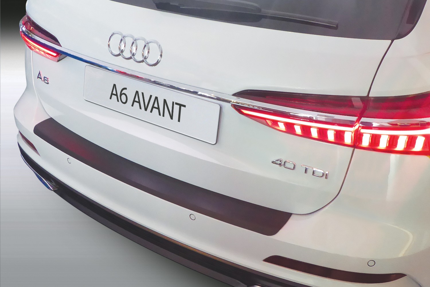 Protection de seuil de coffre Audi A6 Avant (C8) 2018-présent break ABS - noir mat
