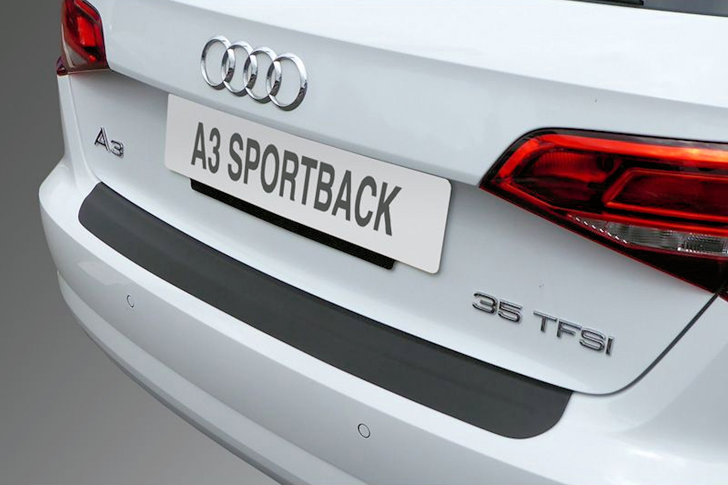 Bumperbeschermer Audi A3 Sportback (8V) 2016-2020 5-deurs hatchback ABS - matzwart