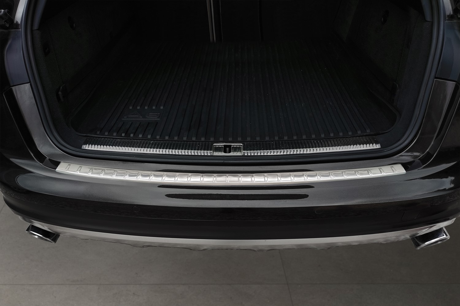 Protection de seuil de coffre convient à Audi A6 Avant Allroad (C7) 2011-2018 break acier inox brossé
