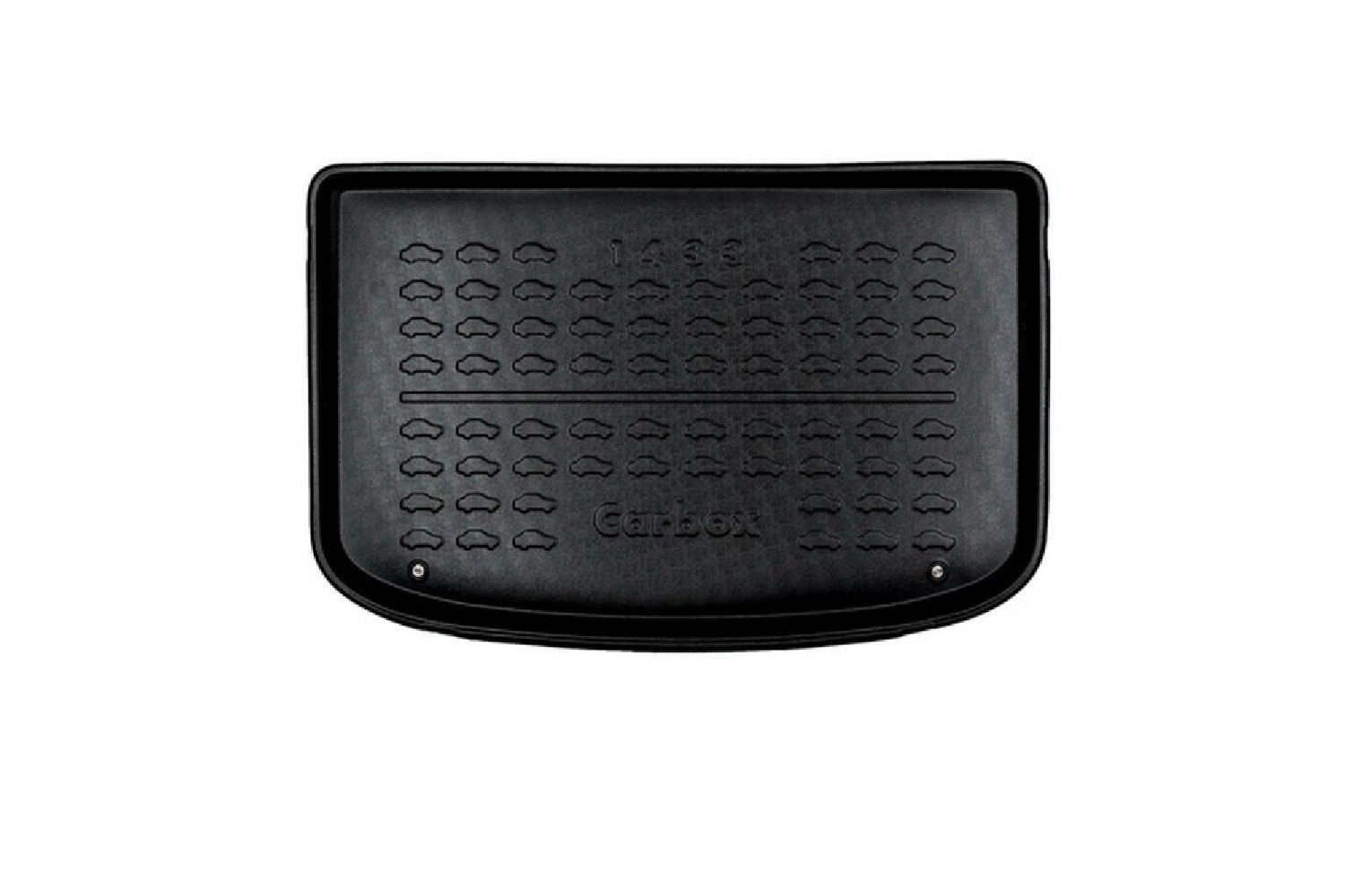 Boot mat suitable for Audi A1 (8X) 2010-2018 3 & 5-door hatchback Carbox Form PE rubber - black