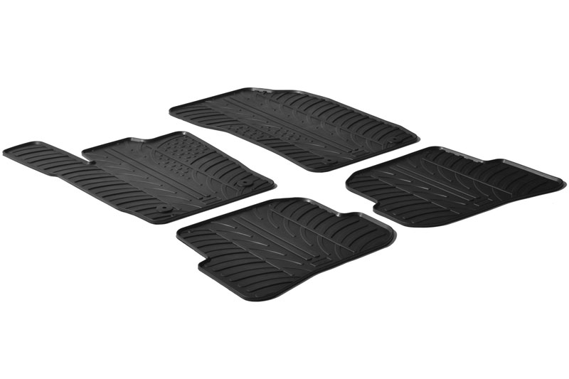 Fußmatten passend für Audi A1 (8X) 2010-2018 3 & 5-Türer Schrägheck Rubbasol Gummi
