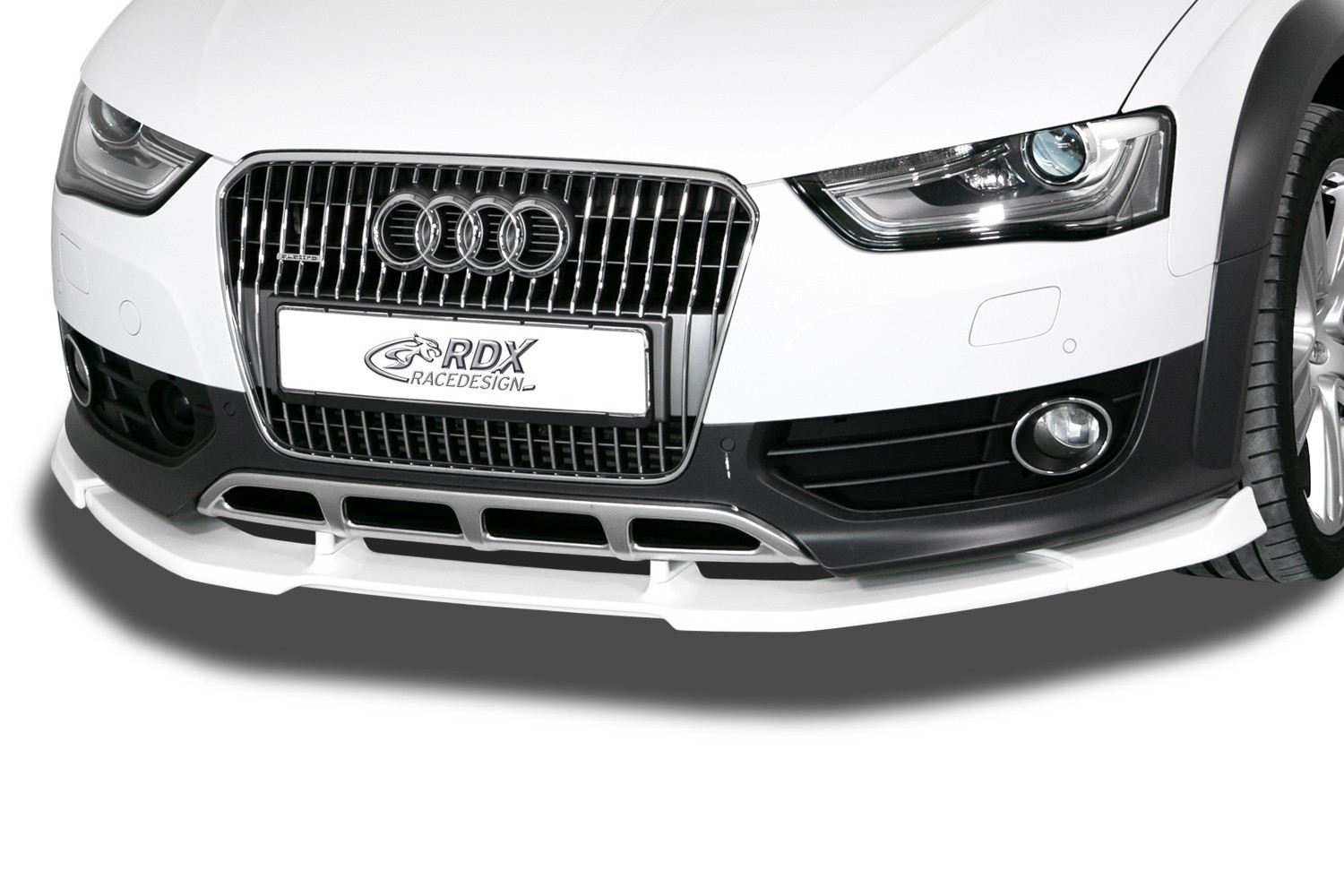 Front spoiler suitable for Audi A4 Avant Allroad (B8) 2008-2015 wagon Vario-X PU