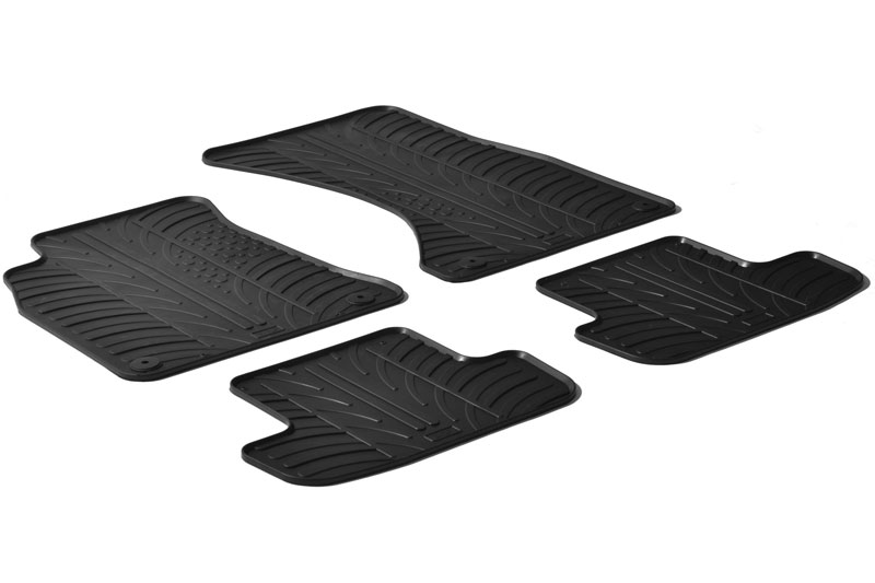 Fußmatten passend für Audi A5 Cabriolet (8F7) 2009-2016 Rubbasol Gummi