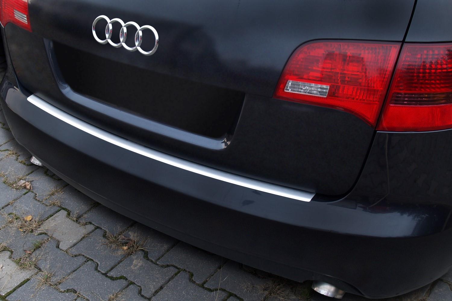 Rear bumper protector Audi A6 Avant (C6) stainless steel