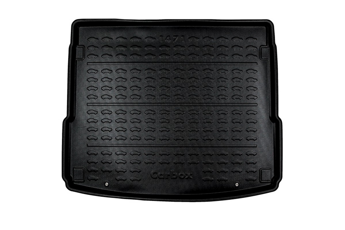 Kofferbakmat geschikt voor Audi Q5 (FY) 2017-heden Carbox Form PE rubber - zwart