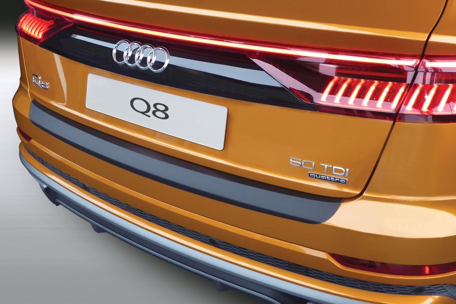 Bumperbeschermer geschikt voor Audi Q8 (4M) 2018-heden ABS - matzwart