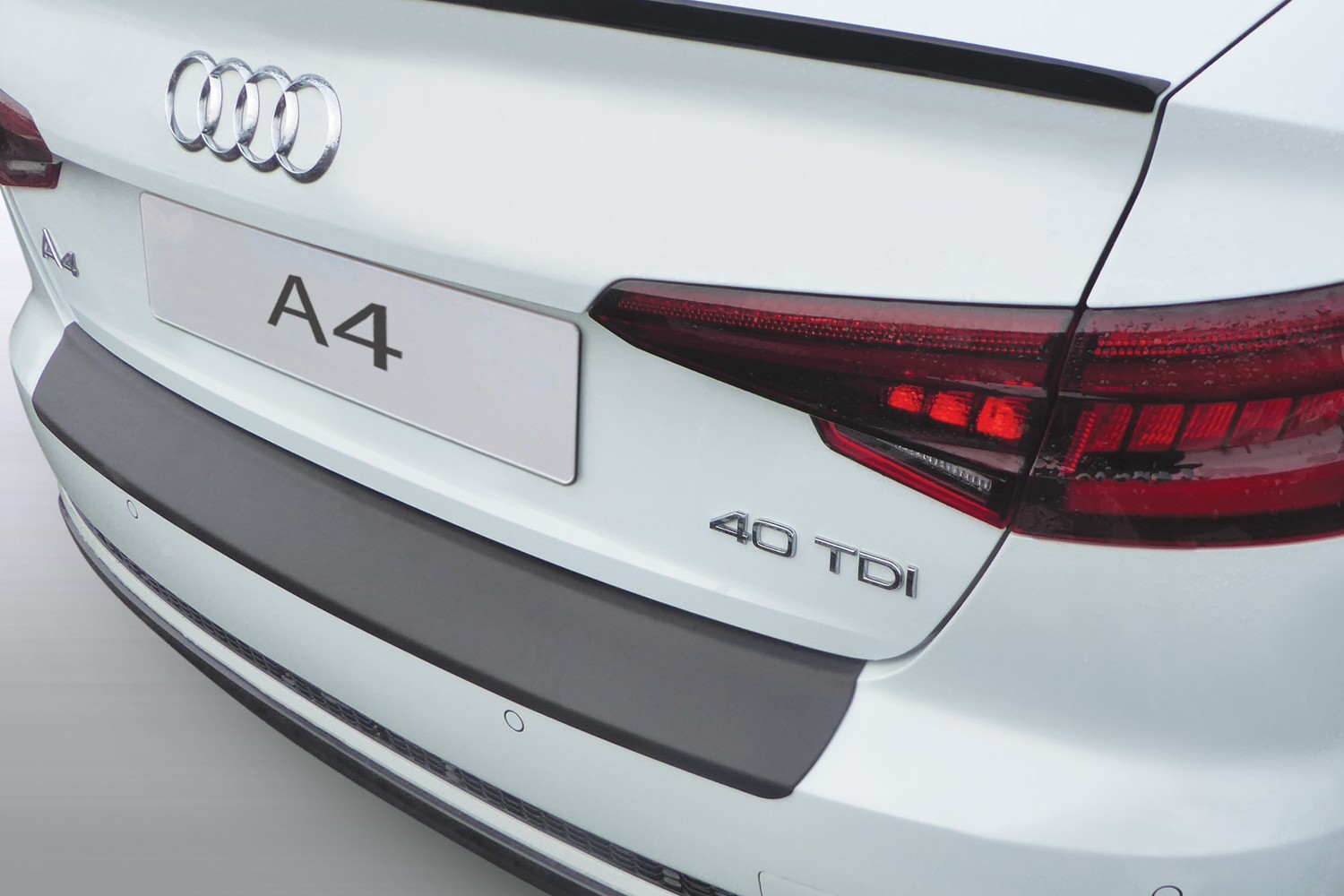 Ladekantenschutz passend für Audi A4 (B9) 2018-2019 4-Türer Limousine ABS - Mattschwarz
