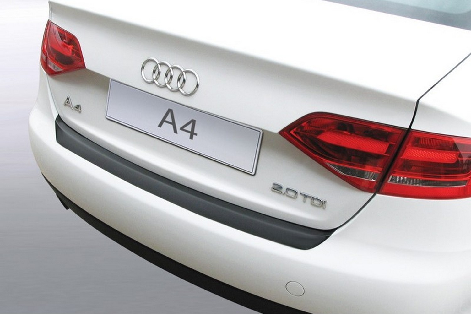 Bumperbeschermer geschikt voor Audi A4 Avant (B8) 2008-2012 4-deurs sedan ABS - matzwart