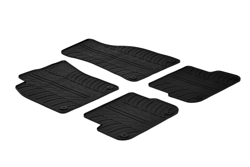 Car mats suitable for Audi A6 (C6) 2004-2011 4-door saloon Rubbasol rubber