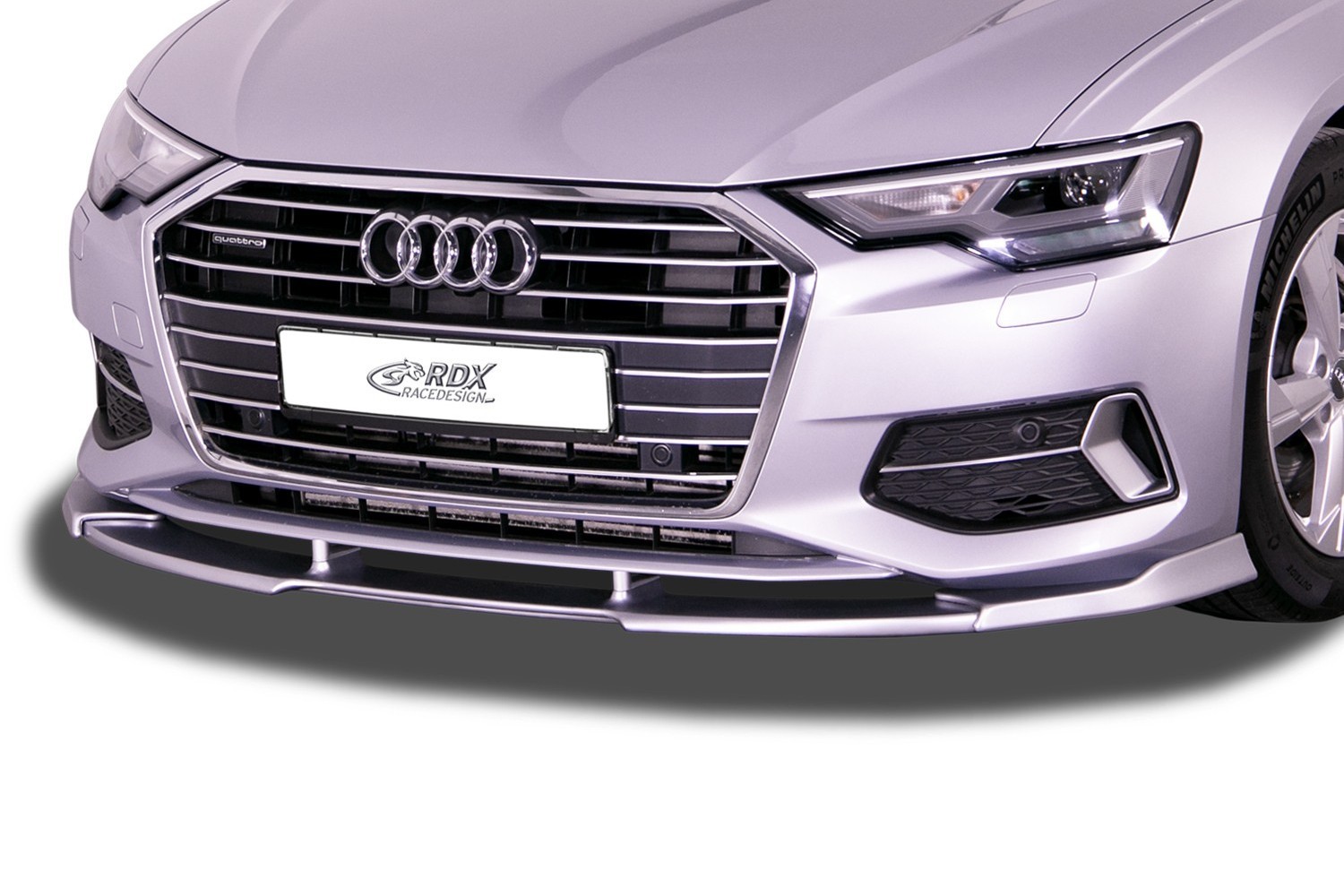 Front spoiler suitable for Audi A6 (C8) 2018-present 4-door saloon Vario-X PU