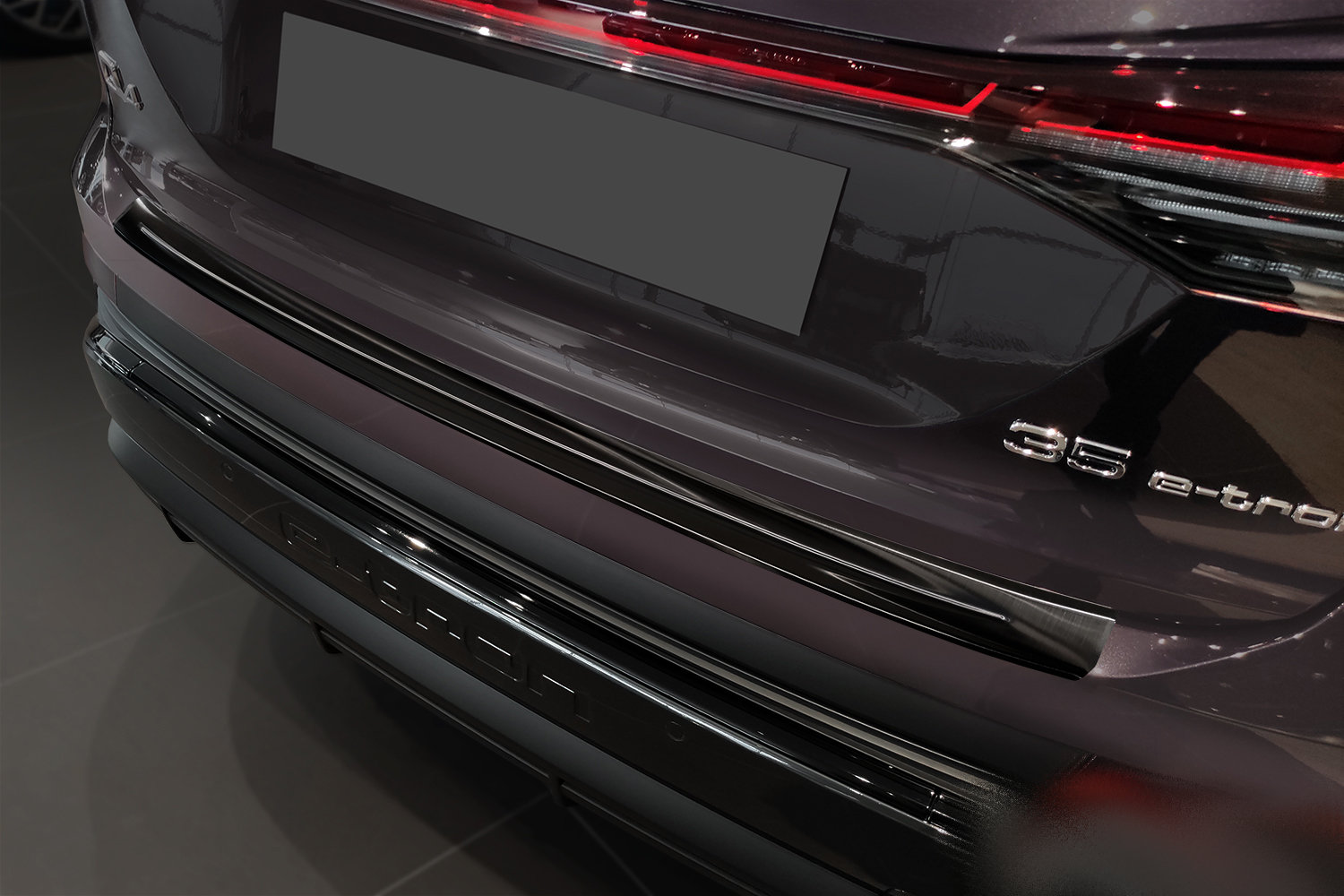 Bumperbeschermer geschikt voor Audi Q4 e-tron (FZ) 2021-heden RVS geborsteld antraciet