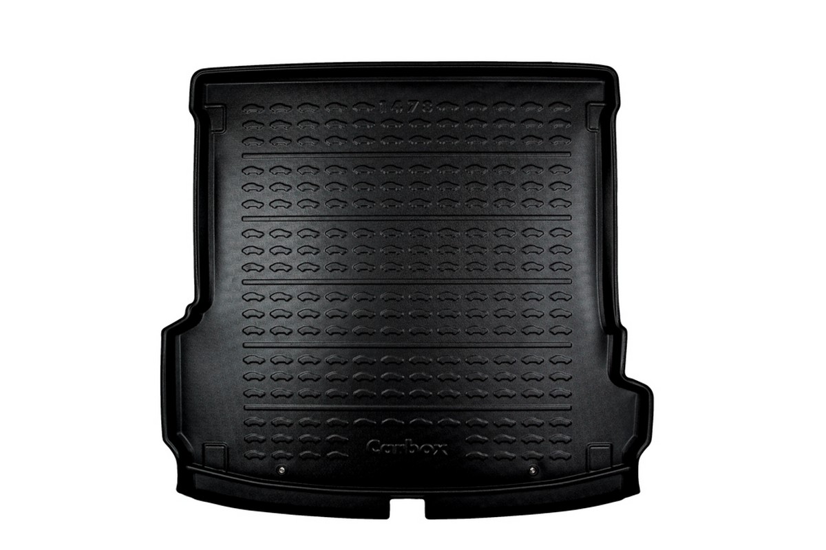 Boot mat suitable for Audi Q7 (4M) 2015-present Carbox Form PE rubber - black