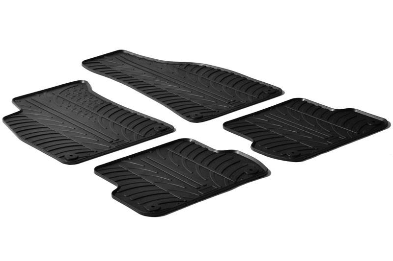 Car mats suitable for Audi A4 (B7) 2004-2008 4-door saloon Rubbasol rubber