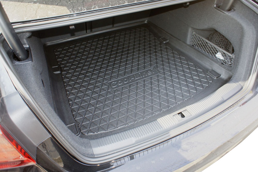 Full Wrap Leder Kofferraum Matte für Audi A6 Avant C6 2008–2011, Wasser  Beweis Auto Zubehör Innen Schutz Pad,A-Brown