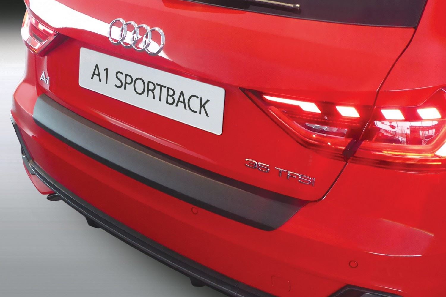 Ladekantenschutz Audi A1 Sportback (GB) 2018-heute 5-Türer Schrägheck ABS - Mattschwarz