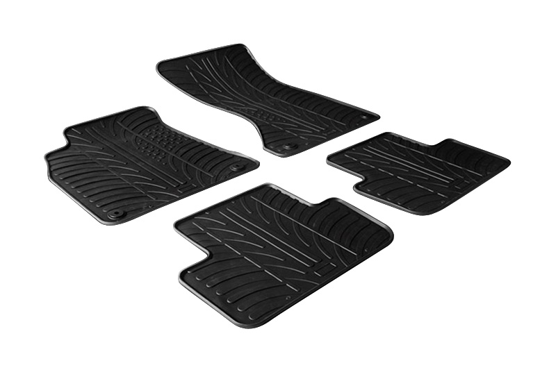 Fußmatten passend für Audi A4 (B8) 2008-2015 4-Türer Limousine Rubbasol Gummi