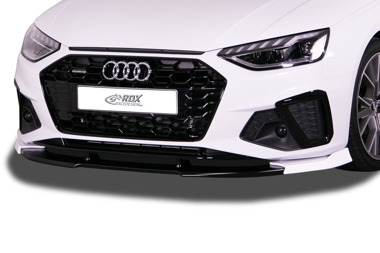 Front spoiler suitable for Audi A4 Avant (B9) 2019-present wagon Vario-X PU
