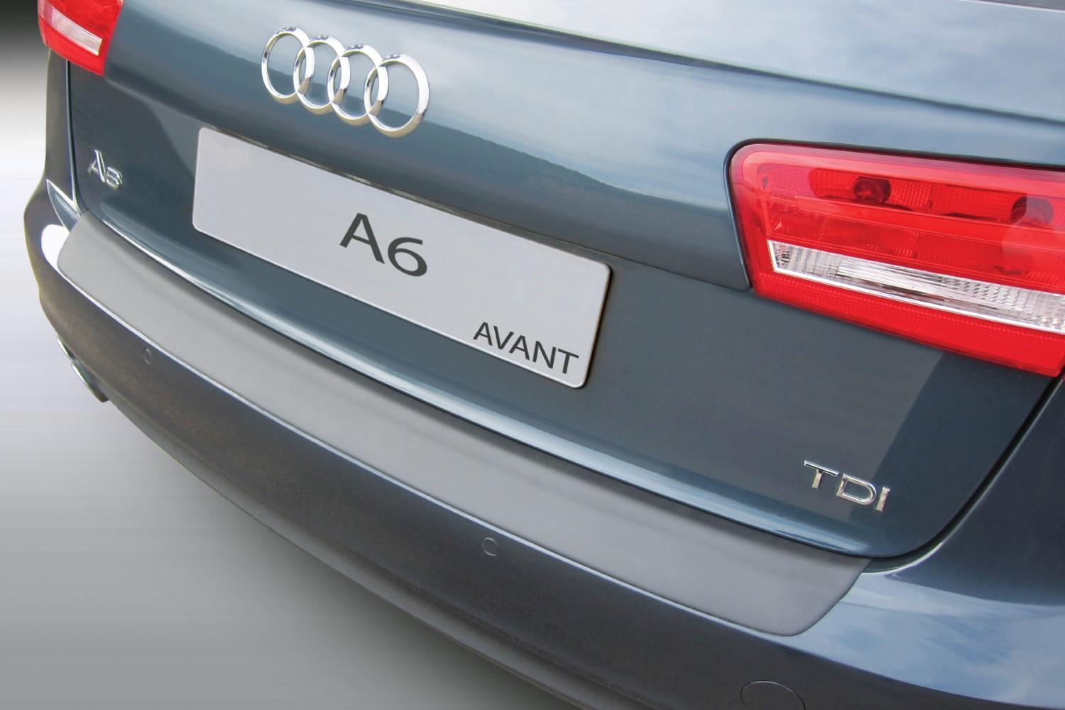 Protection de seuil de coffre convient à Audi A6 Avant (C7) 2011-2014 ABS - noir mat